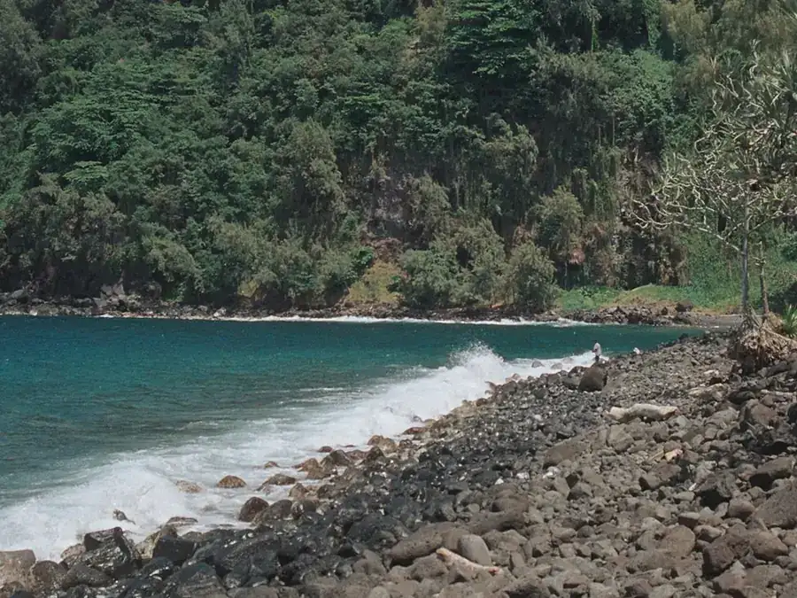 Sillage d’un jet-ski le long de la côte ouest